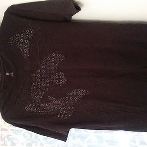 JFerrar Black graphic T shirt LT